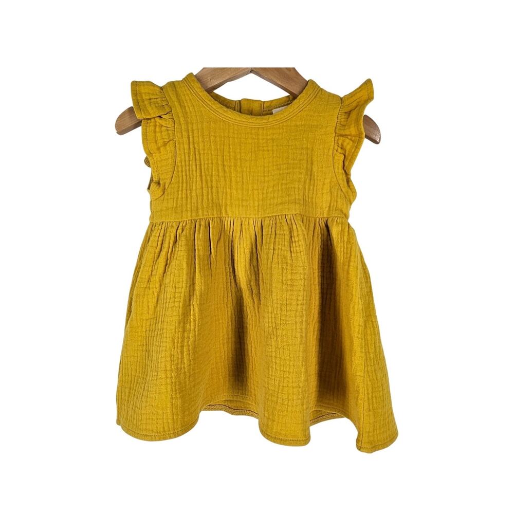 ALICE + AMES BABY GIRL EMMA DRESS – BRONZE – SIZE 6–9 MONTHS – SLEEVELESS – NWT